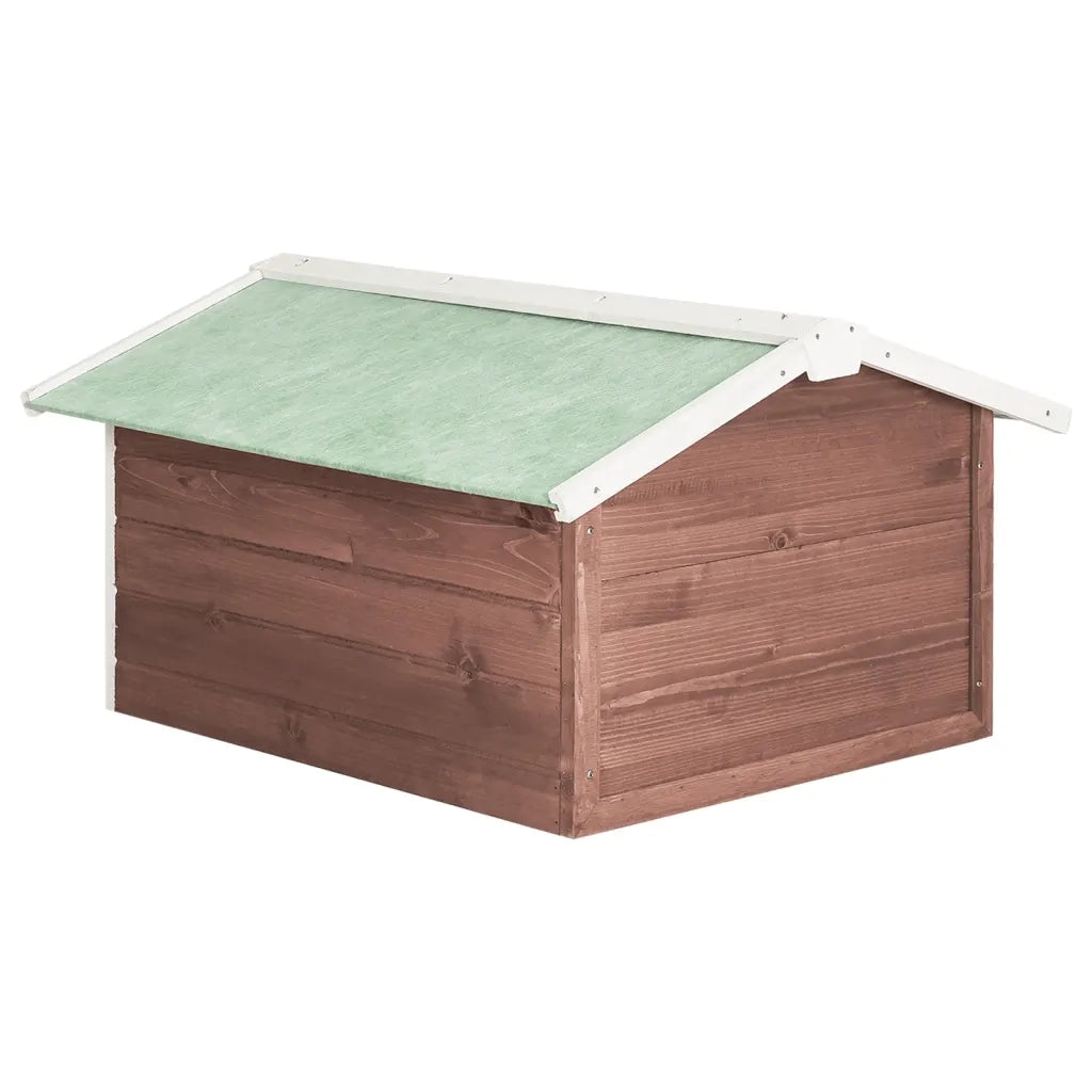 Casetta per Tosaerba Robotizzato 72x87x50 cm Mocca Bianca Abete cod mxl 70814