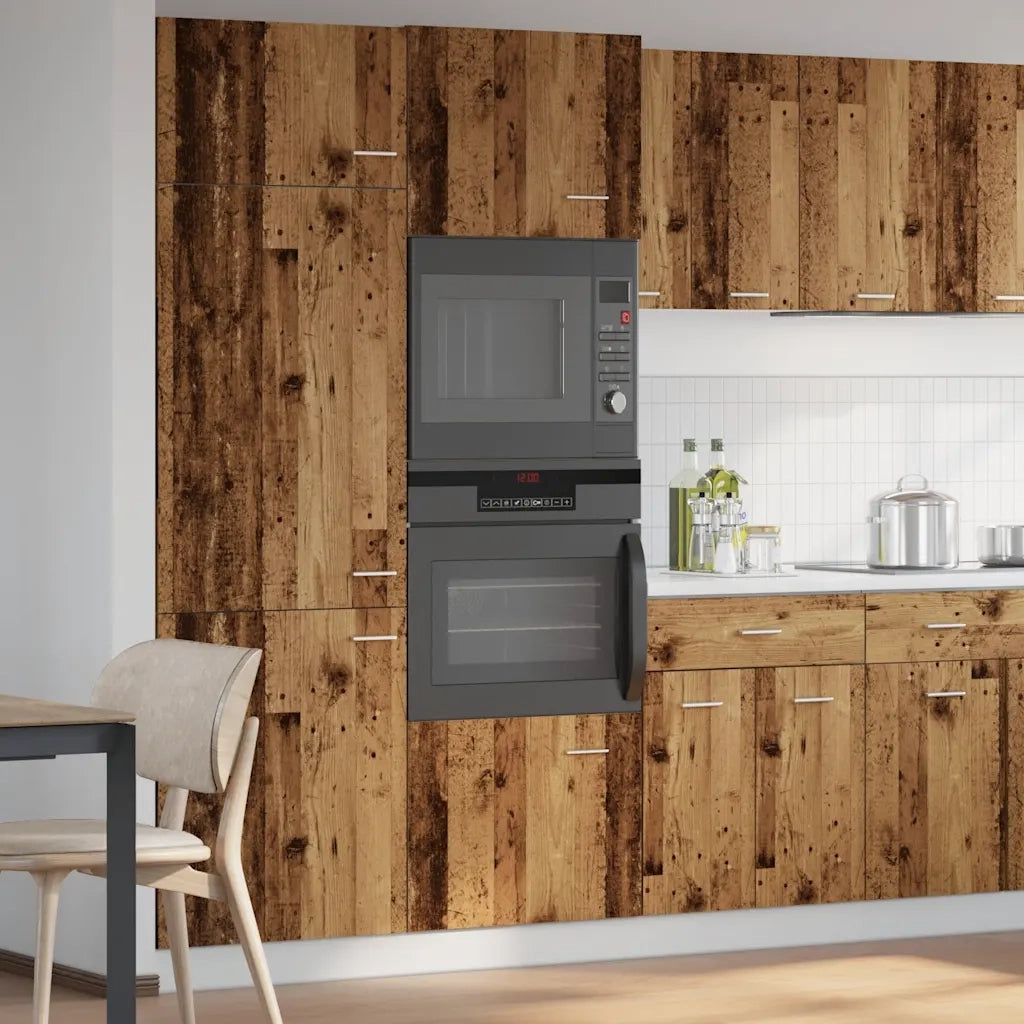 Mobile per Microonde “Lyon” Legno Antico 60x57x207 cm
