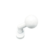 Pomolo fisso per porta SAGUATTI D69/50TO in inox bianco opaco