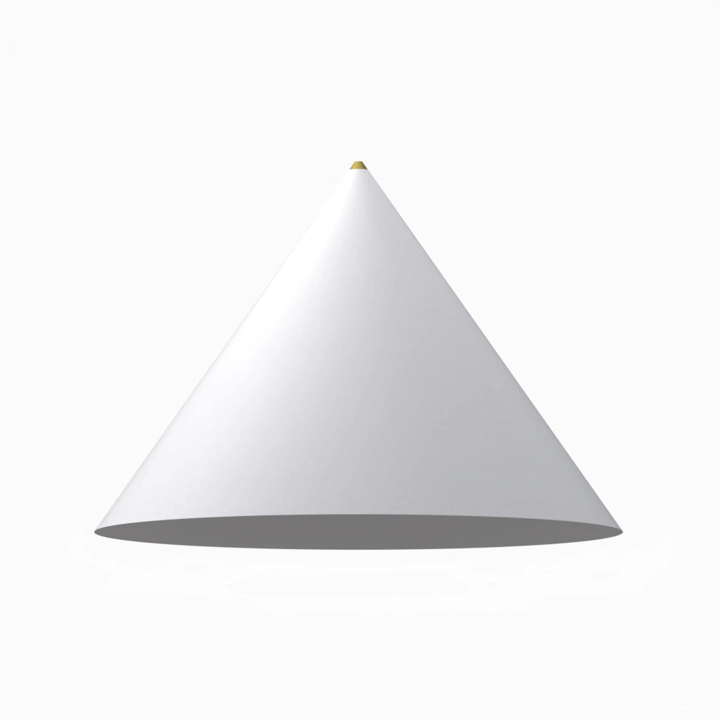 Paralume da sospensione bianco-oro cono 50cm Nowodvorski Zenith L