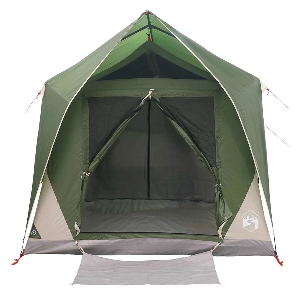 Tenda a tunnel con tetto Verde 8 persone Poliestere e Acciaio 42028657