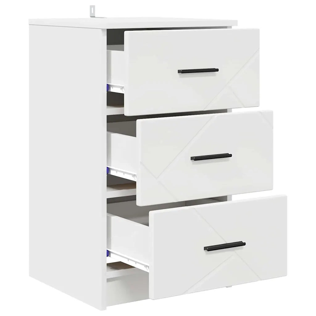 Armadio da Notte Bianco 38 x 38 x 66 cm Legno multistrato