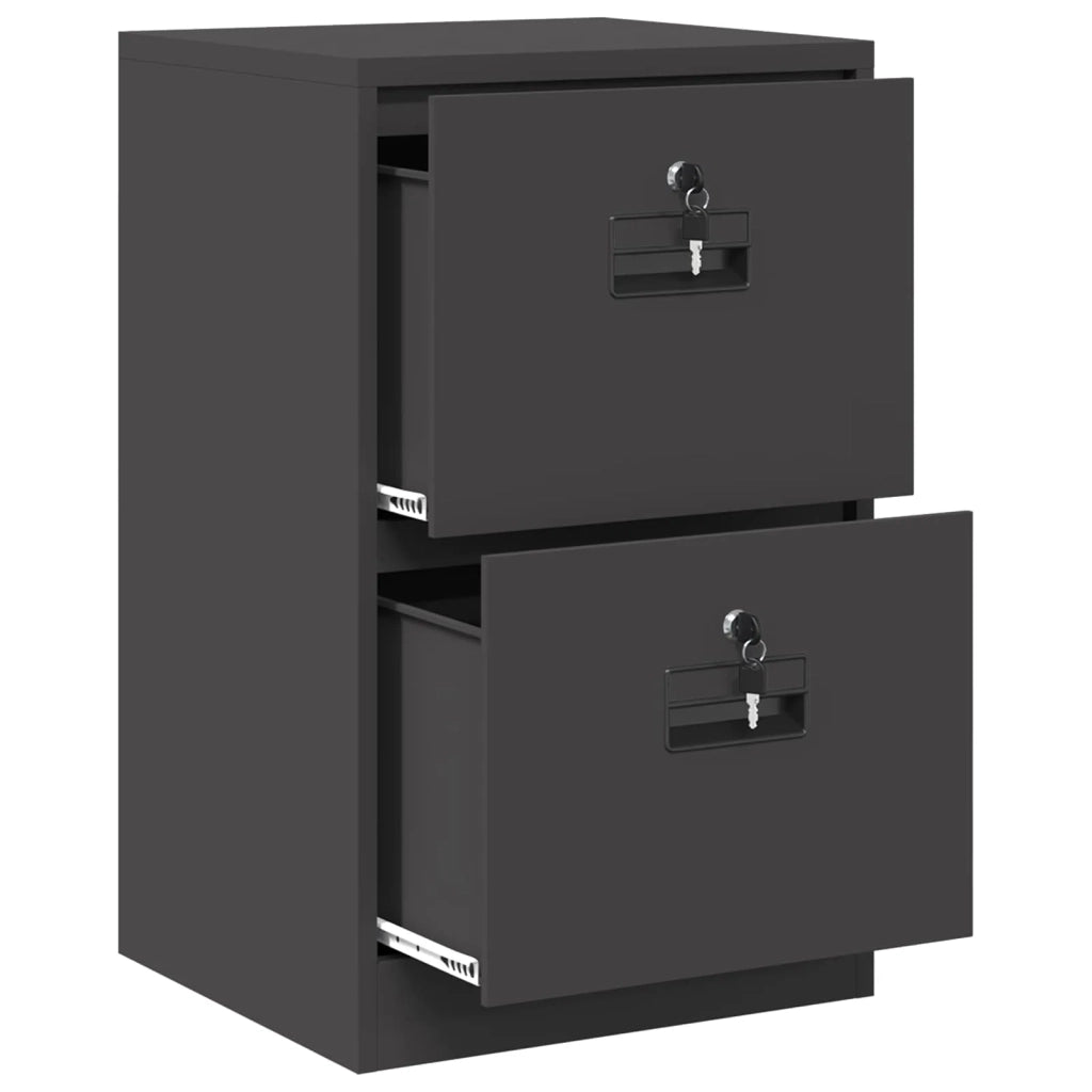 Armadio per File con cassetto Nero 45,5 x 42 x 74,5 cm 891610
