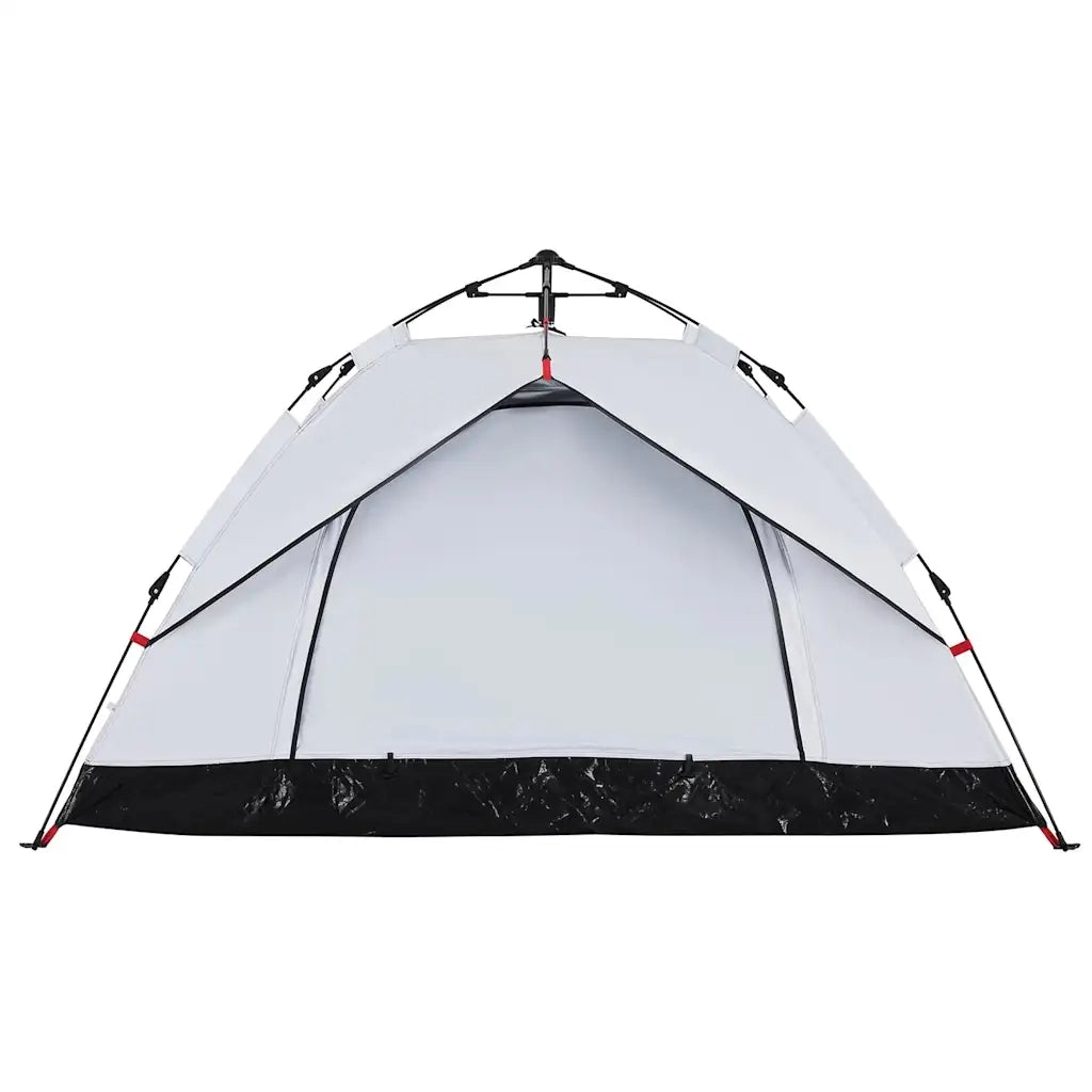 Tenda 3 Persone Bianca in Tessuto Oscurante a Rilascio Rapido