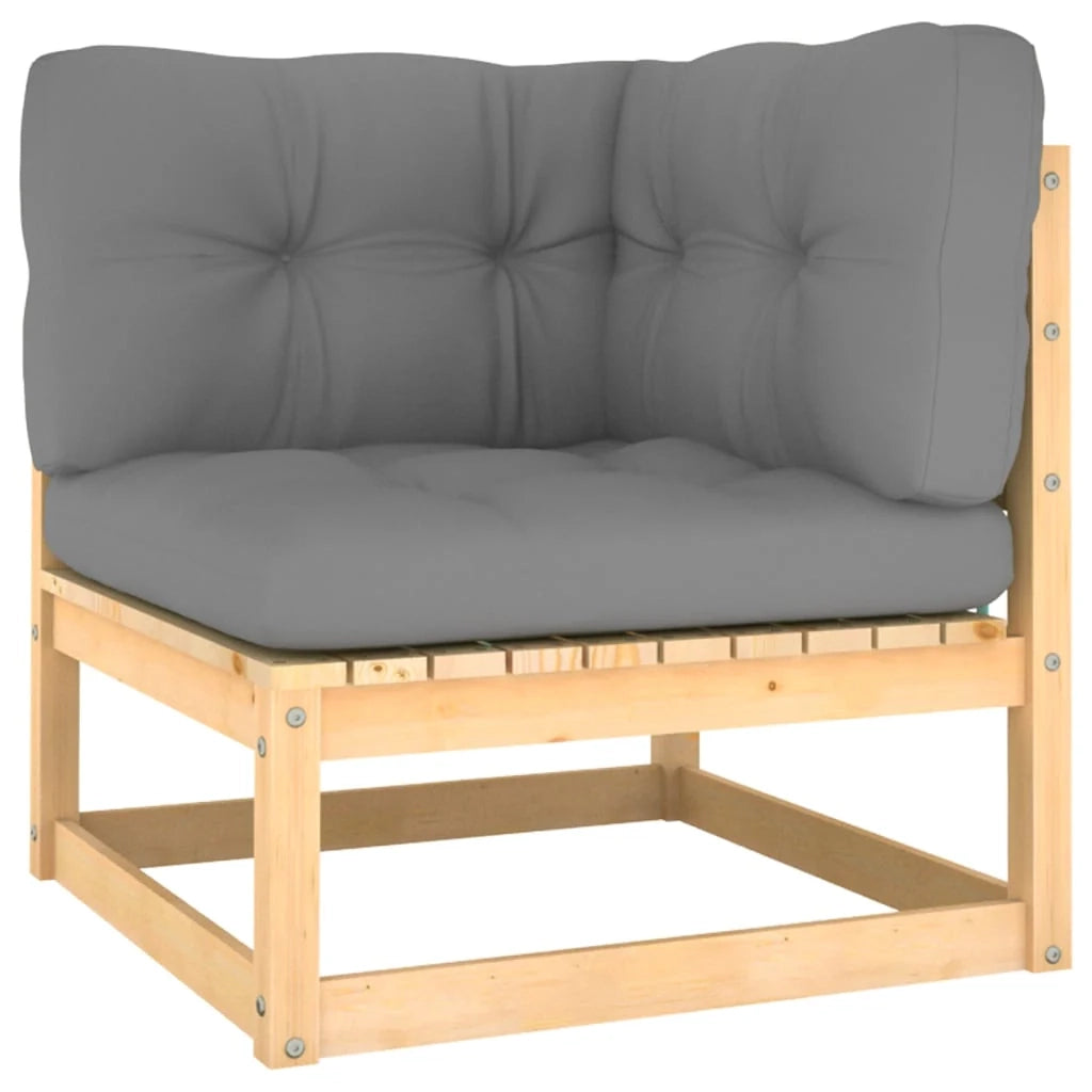 Set di mobili da giardino mobili da esterno 4 pezzi con cuscini legno massello di pino 02_0016112