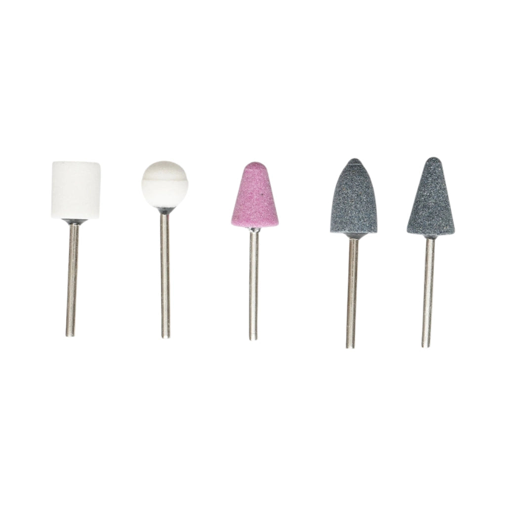 Set di 5 pietre abrasive con gambo da 3 mm Crownman