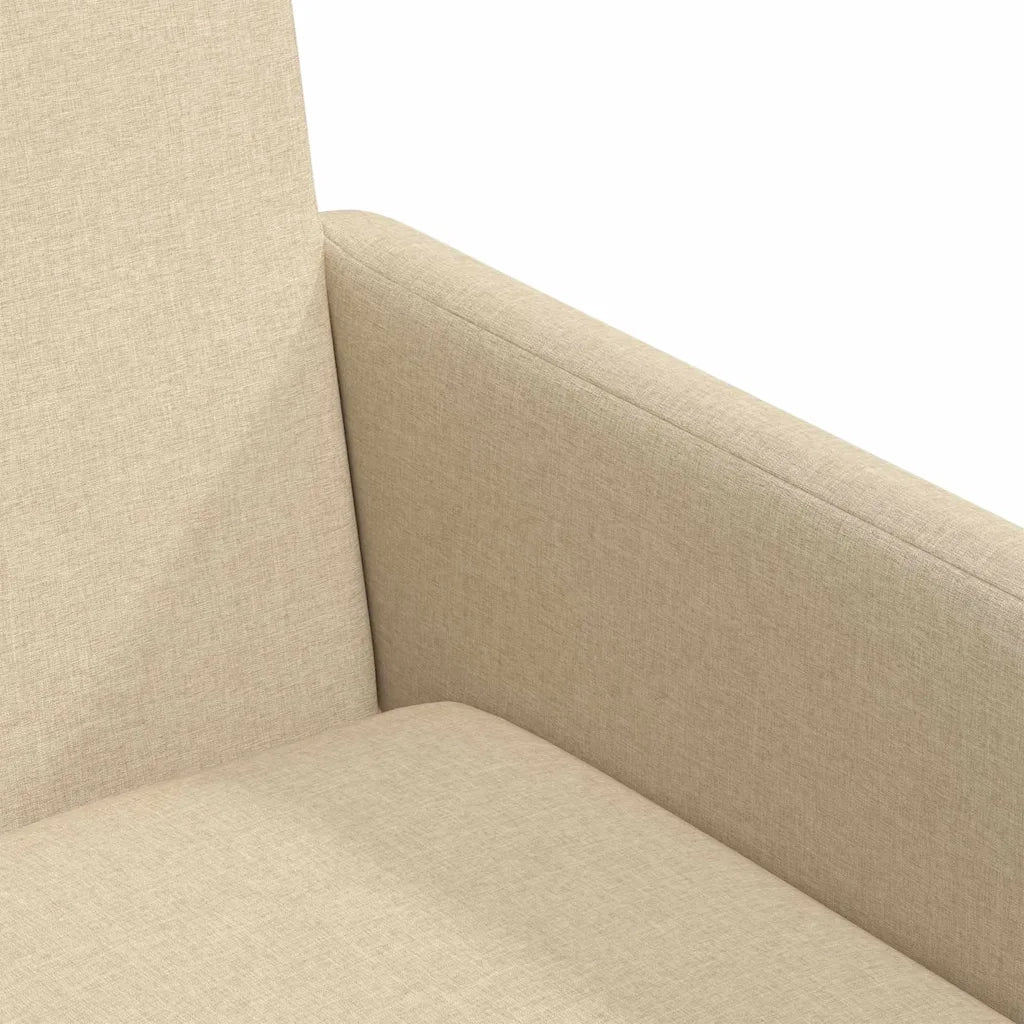 Sedie da pranzo 2 pcs Crema 57 x 67 x 95 cm Tessuto