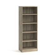 Libreria design a 4 ripiani, colore rovere chiaro collezione TOLLY