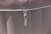 Vasca Idromassaggio da Esterno Gonfiabile Riscaldata 2 Posti 190x120x65 cm Ease.Zone Marrone