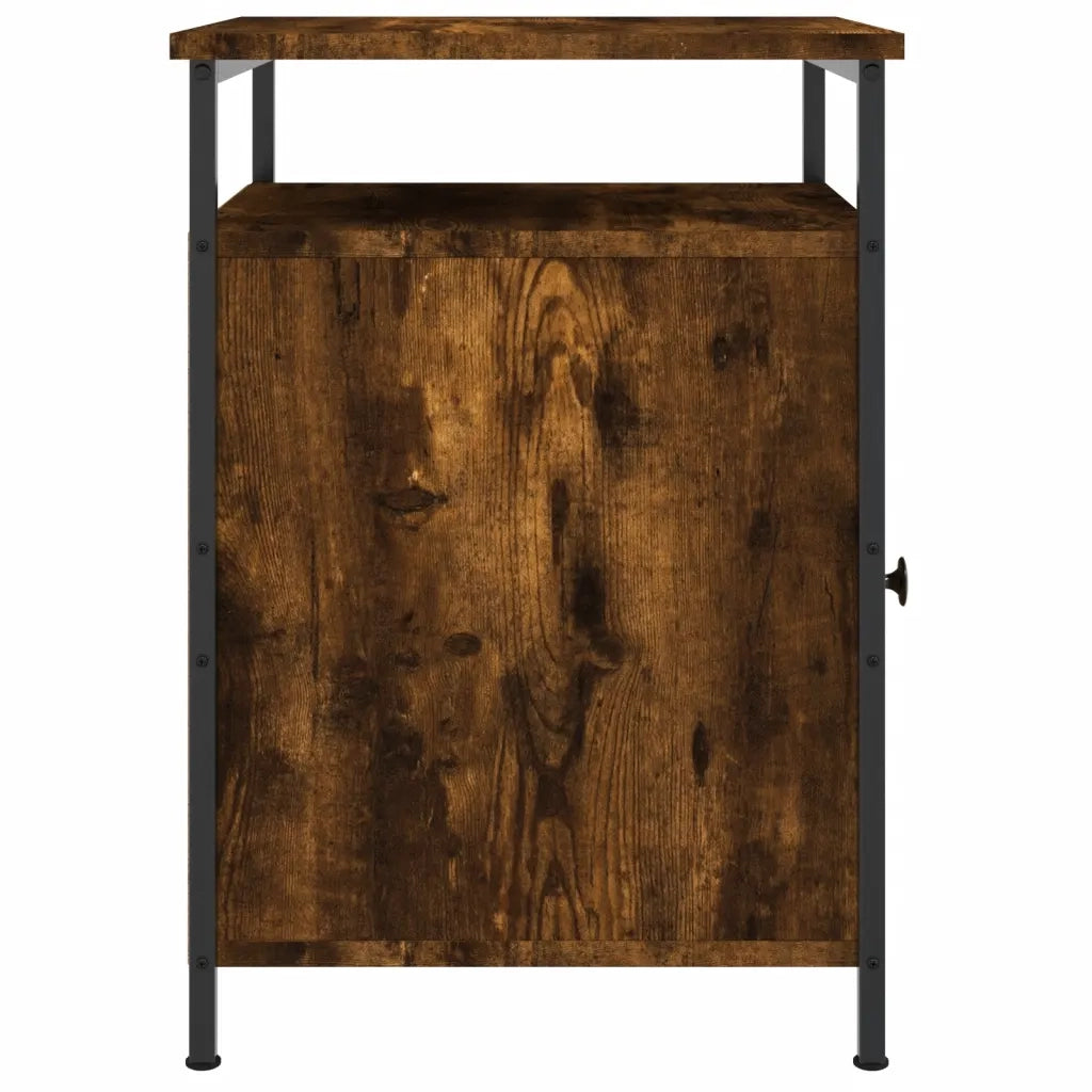 Comodino Rovere Fumo 40x42x60 cm Legno Multistrato 825867