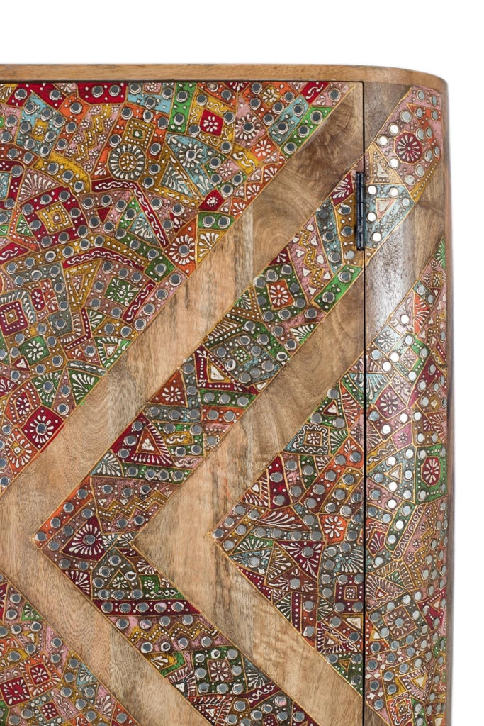 Armadio in legno massello di mango a due ante 170 cm