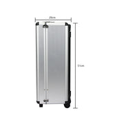 CASSETTA UTENSILI con carrello, 4 cassetti, 36,5x20x51 cm, argento