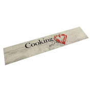 Moderno ed elegante tappeto da cucina lavabile 300 x 60 cm antiscivolo stampa peperoncino in velluto rosso 02_0056464