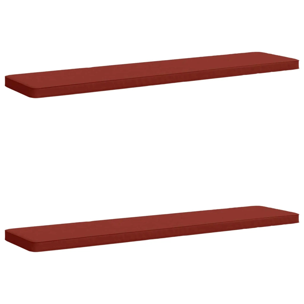 Cuscini per Panchina a 2 Pezzi VUGHT 2 pz 100% Poliestere Rosso 951591