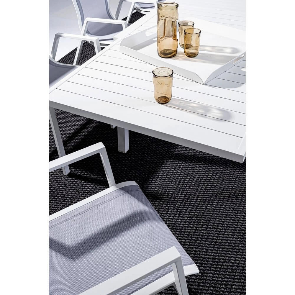 Tavolo da Giardino Allungabile in Alluminio 135-270x90 cm - SEAFARER