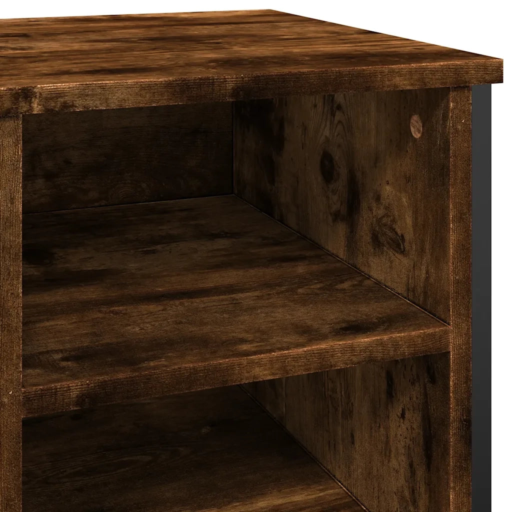 Scarpiera | Mobile per scarpe Rovere Fumo 90x38x61,5 cm in Truciolato