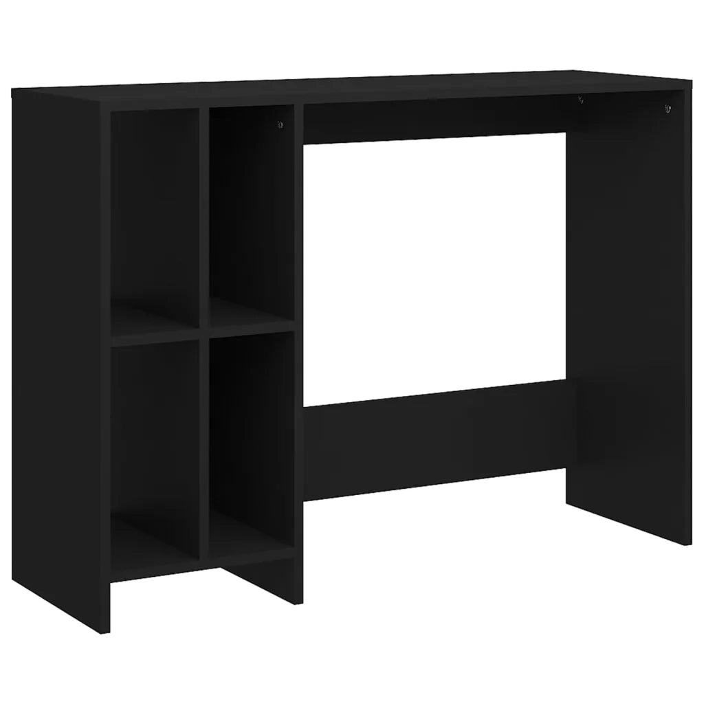 Scrivania per Portatile Nera 102,5x35x75 cm Legno Multistrato 808342