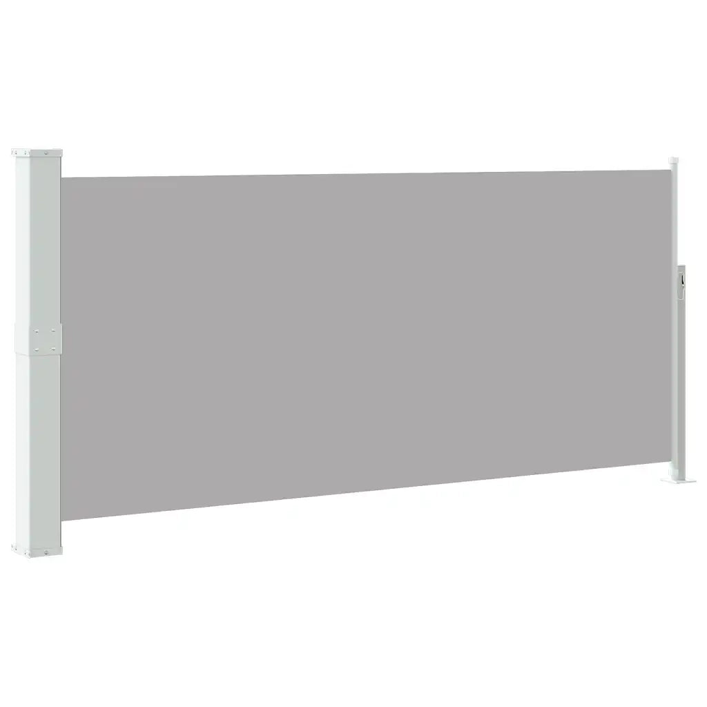 Tenda da Sole Laterale Retrattile 140 x 314 cm Grigia 45357