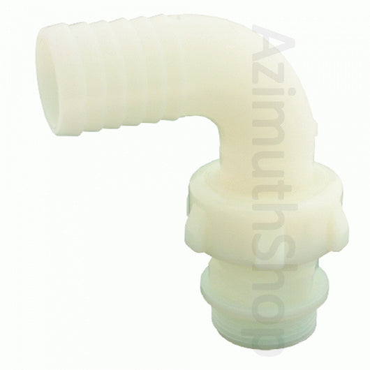 Raccordo portagomma a 3 pezzi curvo mm 25 x 1" in nylon