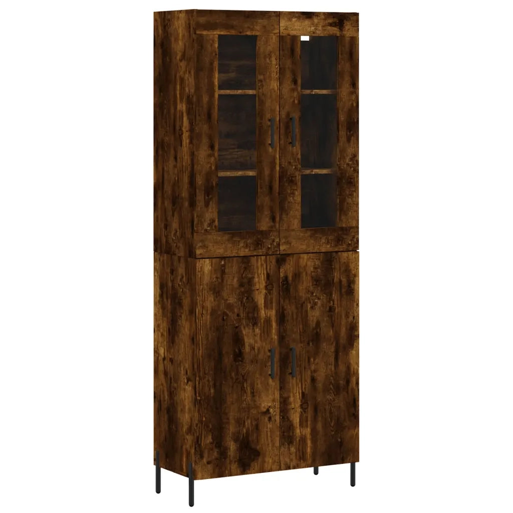 Credenza Rovere Fumo  69,5x34x180 cm in Legno Multistrato 3198222