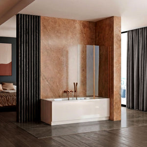 Schermo Vasca Pieghevole Rea Agat-2 80 Brush Copper