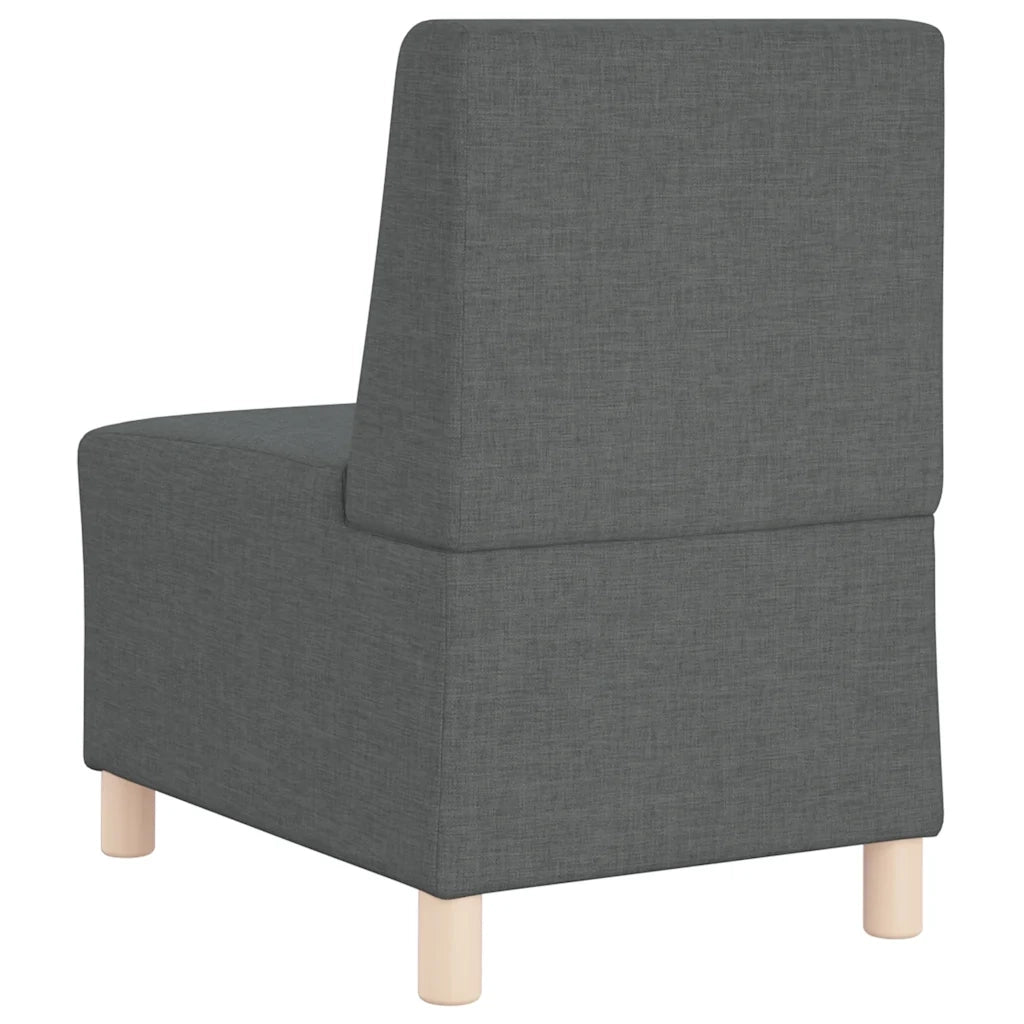 Divano Sedia senza Braccioli Grigio Scuro 55 cm in Tessuto