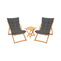 Salottino Outdoor Leni, set Salotto da Esterno 2 Posti, Marrone