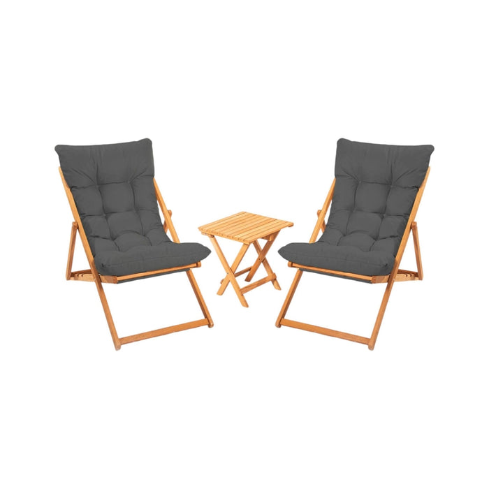 Salottino Outdoor Leni, set Salotto da Esterno 2 Posti, Marrone