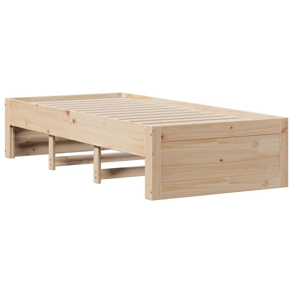 Giroletto senza Materasso con Cassetti 75x190 cm Massello Pino