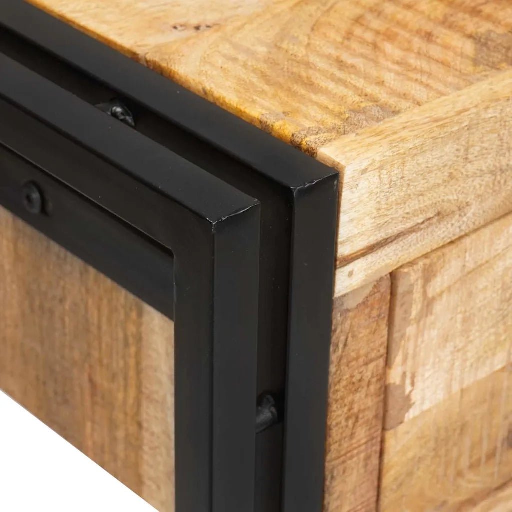 Tavoli consolle 2 pcs Marrone Legno di mango massello 3324226