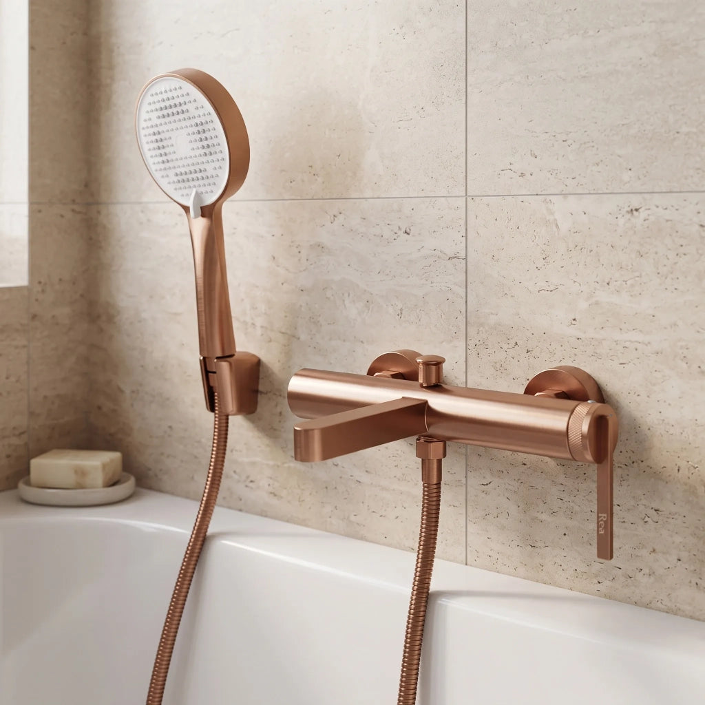 Rubinetto Da Vasca Rea Grace Brush Copper
