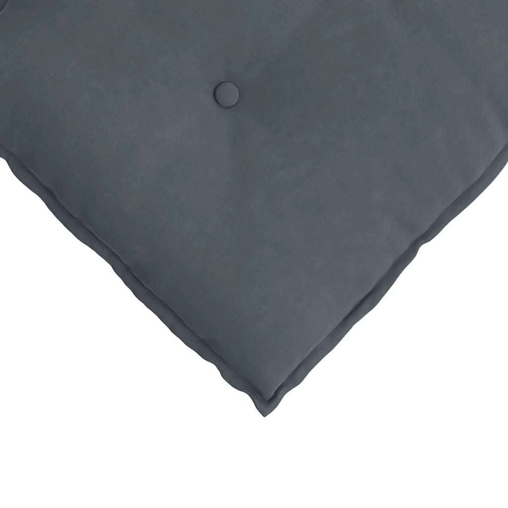 Cuscino per Schiena Grigio scuro 180 x 50 cm Tessuto in Cords