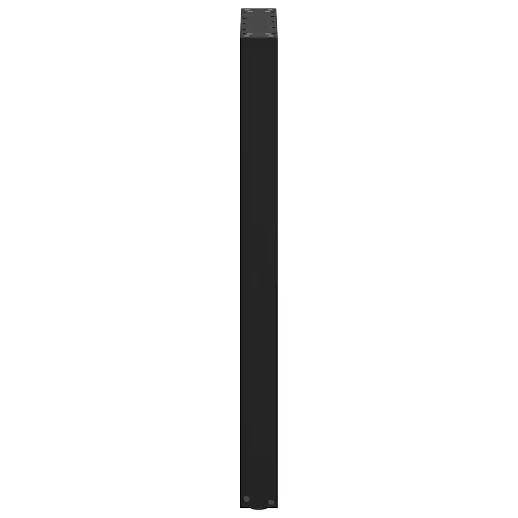 vidaXL Gambe per tavolo da bar a forma di U 2 pz nere 40x(100-101) cm in acciaio