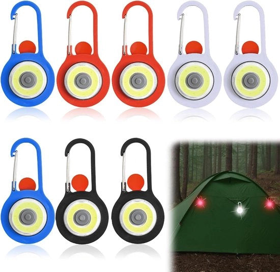 8 reflettori a LED per zaino scuola per bambini - zaino impermeabile con riflettori - lampade di sicurezza - zaino per jogging e passeggiate con cani.