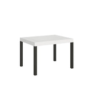 Tavolo Allungabile 120-204x80x77 cm Everyday Bianco Frassino e Antracite