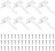 8 pezzi di cardini T per porte in legno - Cardini pesanti - Cardini T pieghevoli a forma di triangolo per porte di serra e cancelli esterni - Inclusi 48 viti - 120cm