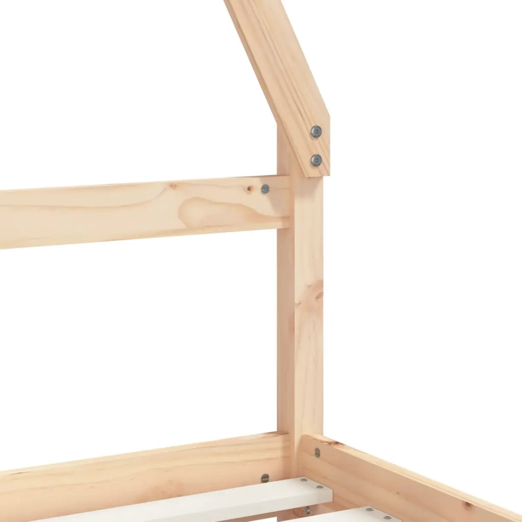 Giroletto per Bambini con Cassetti 80x160cm Legno Massello Pino
