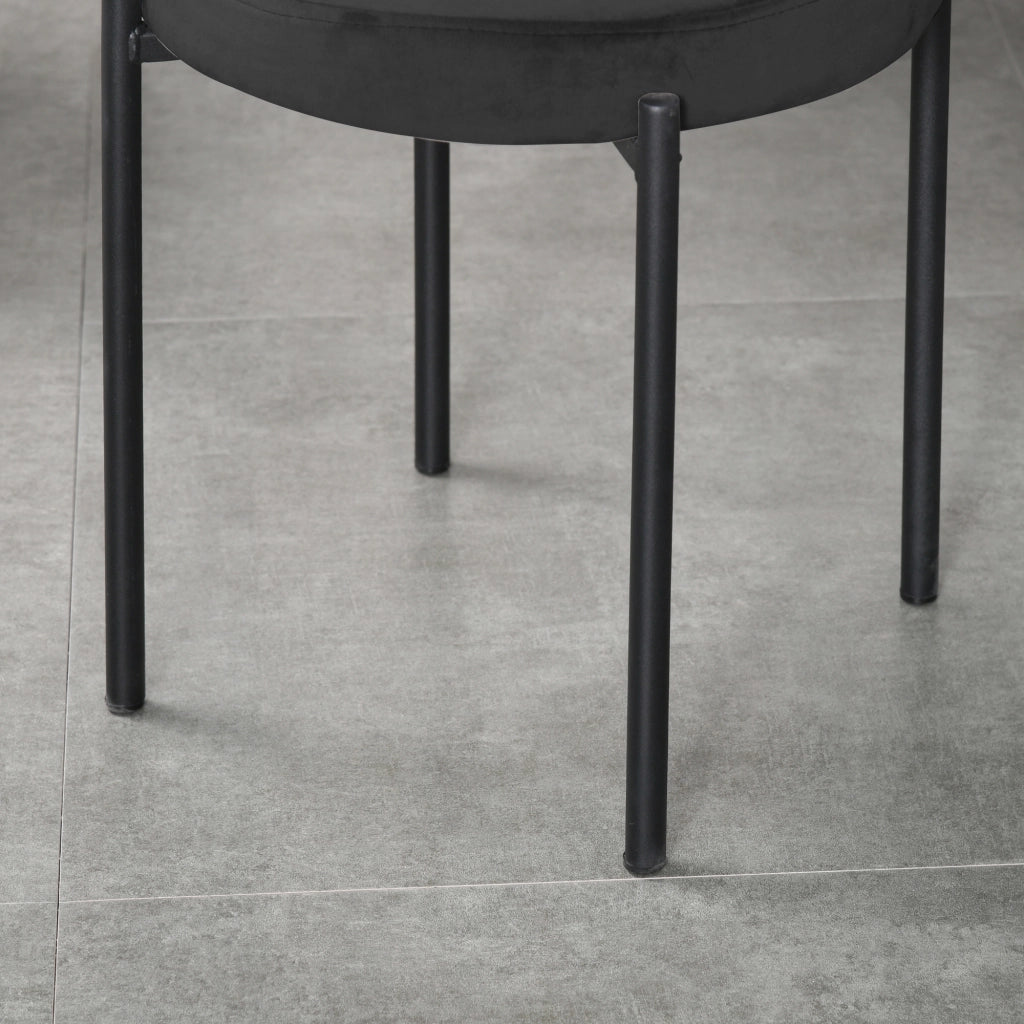 Sedia da pranzo ¨C zephmum ¨C nero 41.5x41.5x46 cm
