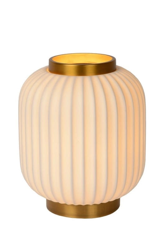 Lampada da tavolo Lucide Gosse porcellana oro E14 40W