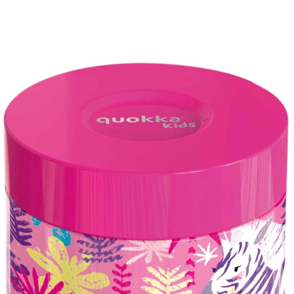 Contenitore Alimentare 369ml per Bambini Modello Whim Kids Motivo Zebre Rosa Quokka