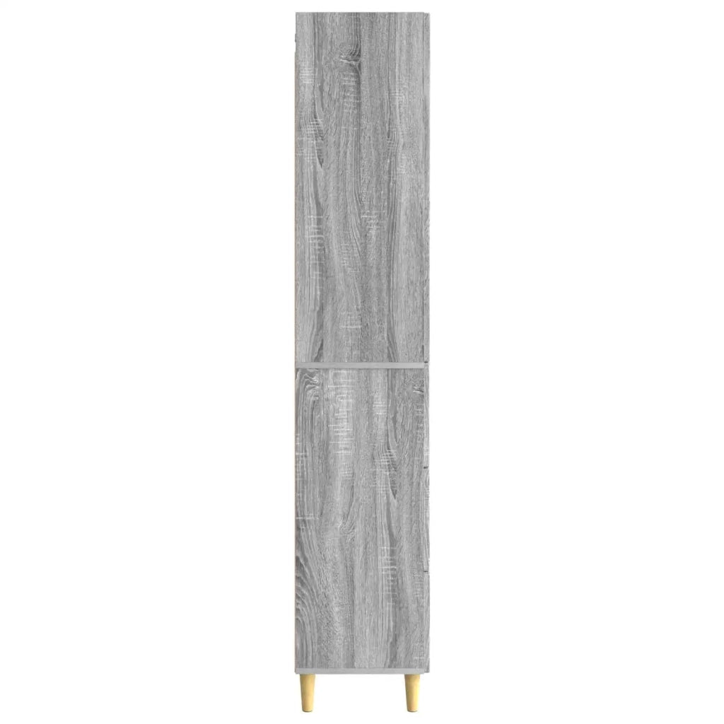 Set di armadi 2 pcs Sonoma grigio 66 x 34,5 x 90 cm