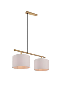 Lampada a Sospensione da Interno  E27 in Legno naturale Legno Naturale