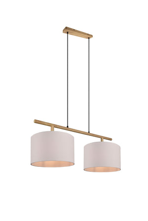 Lampada a Sospensione da Interno  E27 in Legno naturale Legno Naturale