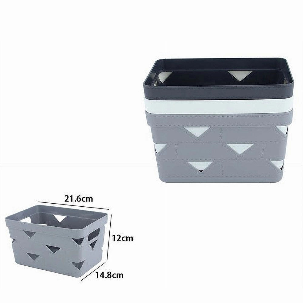 Trade Shop - Cesto Cestino Portatutto Oggetti Organizzatore Rettangolare 21.6x14.8x12cm 10717 -