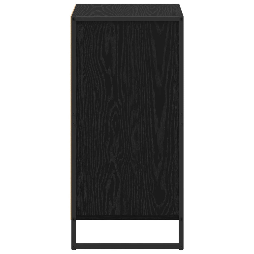 Credenza | Madia | Buffet da pranzo | Armadio da pranzo Rovere Nero 43 x 36 x 75,5 cm Legno multistrato