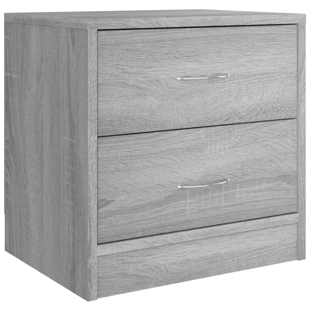 Comodino-Tavolino da notte Grigio Sonoma 40x30x40 cm in Truciolato 636847