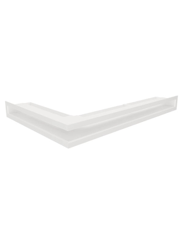 Griglia di ventilazione Angolare per camino 60x600x400 - Loft Angle destra bianca