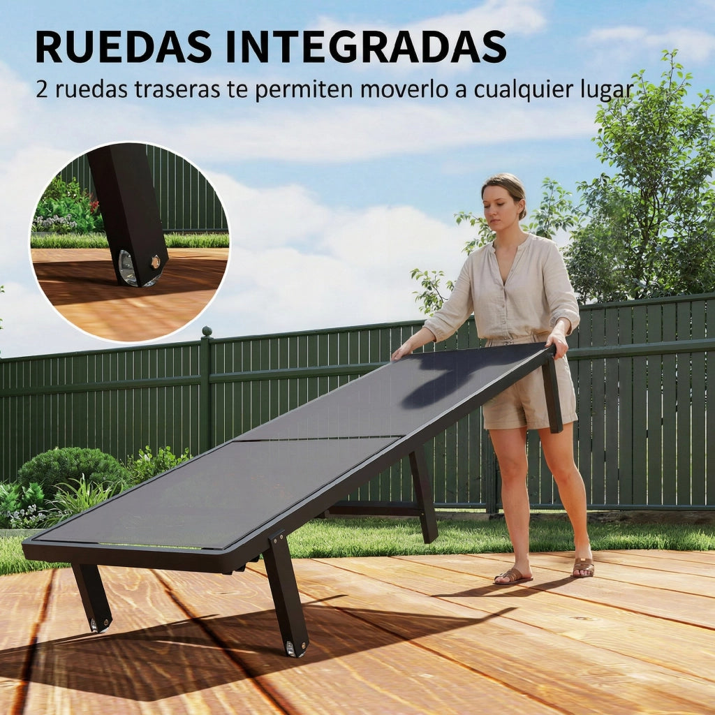 Poltrona reclinabile con ruote ¨C zephmum ¨C tessuto grigio