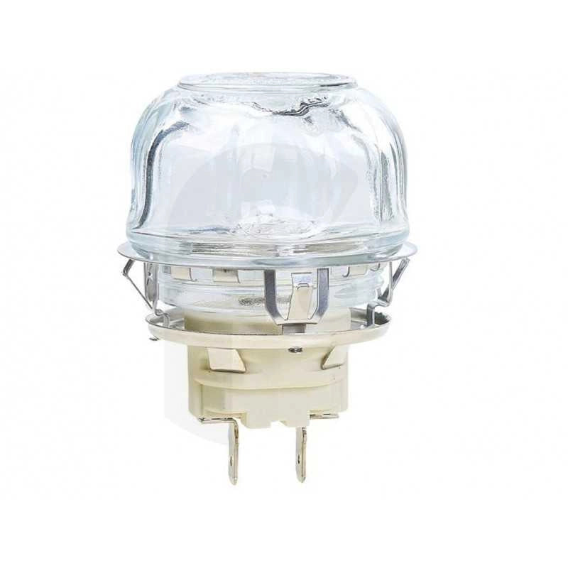 PORTALAMPADA VETRO FORNO CON LAMPADA G99 25W COMPLETO CUCINA REX ELECTROLUX AEG - Electrolux Rex Aeg Zoppas