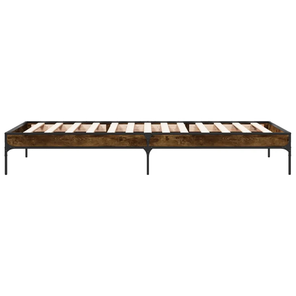 Giroletto Rovere Fumo 90x200 cm in Legno Multistrato e Metallo